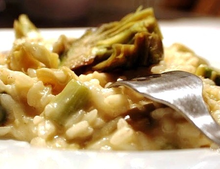 risotto birra carciofi e taleggio di bufala - guud fuud