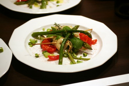 filetti di platessa con asparagi