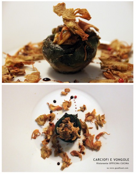 Carciofi e vongole Officina cucina