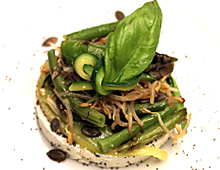 Gargouillou di verdure e ricotta aromatizzata